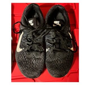 NIKE Zoom Winflo 5 Womens 8 Black White Breathable Running Shoes Sneakers